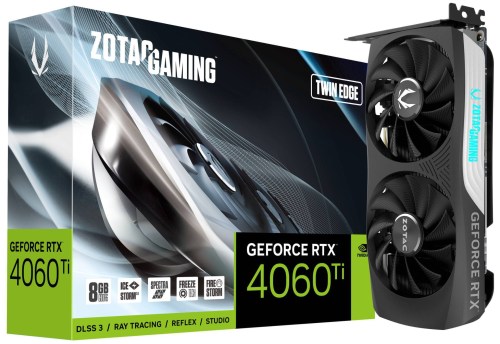 Placa Gráfica ZOTAC GeForce® RTX 4060 Ti Twin Edge 8GB GDDR6 DLSS3